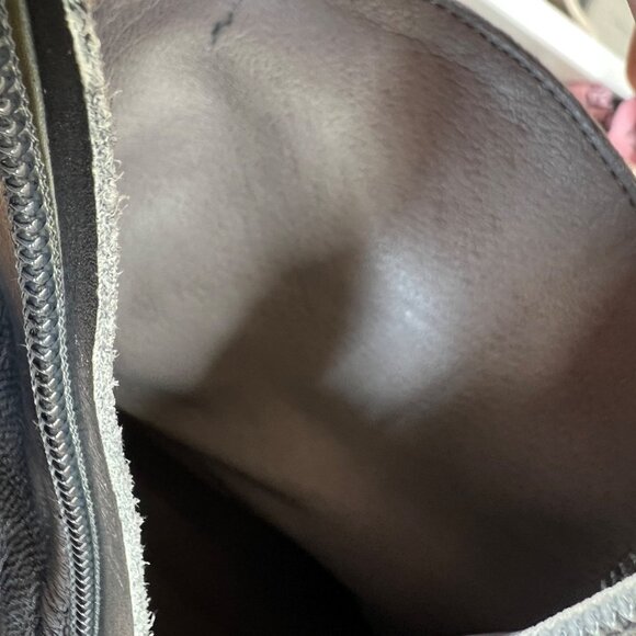 Socofy Floral Dimensional Black Leather Ankle Boots Size 41 - Picture 14 of 16